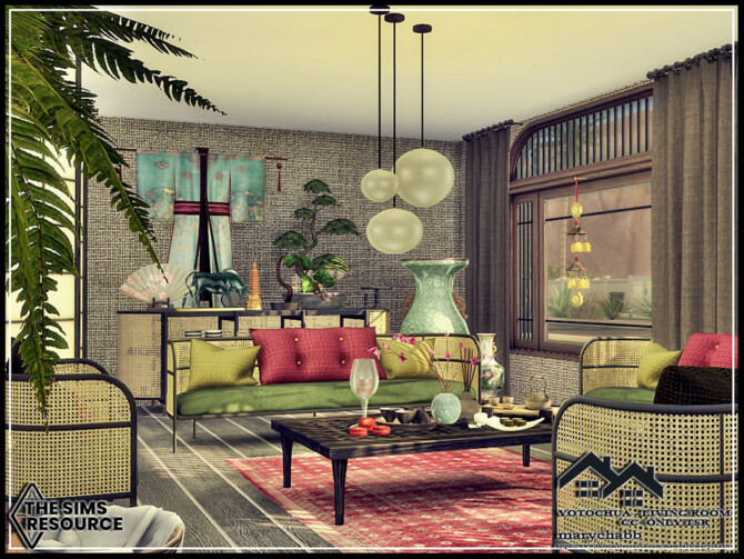 Sims 4 YOTOCHUA Living Room by marychabb at TSR