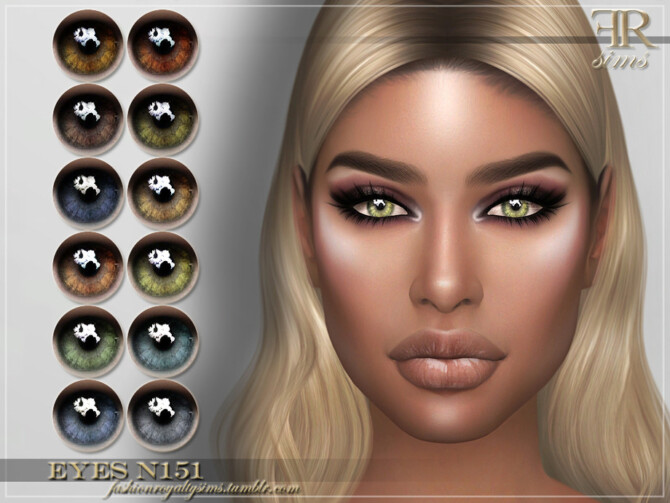 Sims 4 FRS Eyes N151 by FashionRoyaltySims at TSR