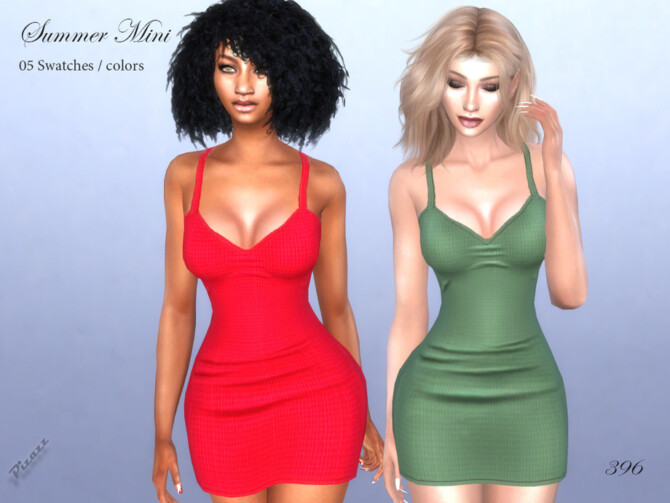 Sims 4 Summer Mini Dress by pizazz at TSR