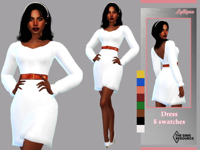 Sims 4 Dress Fernanda by LYLLYAN at TSR
