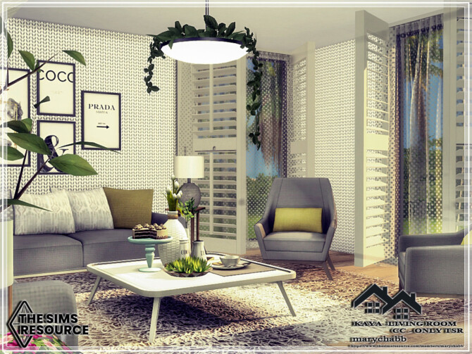 Sims 4 KAYA Living Room by marychabb at TSR