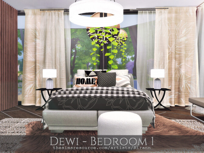 Sims 4 Dewi Bedroom 1 by Rirann at TSR