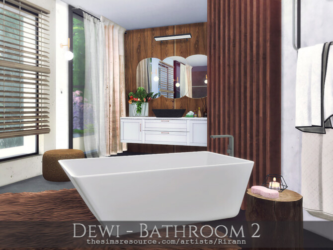 Sims 4 Dewi Bathroom 2 by Rirann at TSR