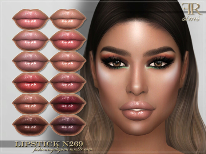 Sims 4 FRS Lipstick N269 by FashionRoyaltySims at TSR
