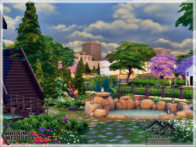 Sims 4 LORETA house by marychabb at TSR