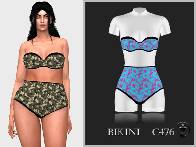 Sims 4 Swimsuit C476 by turksimmer at TSR
