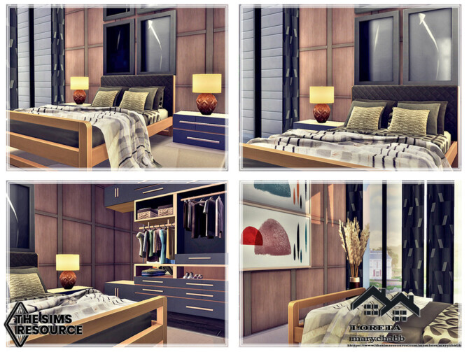 Sims 4 LORETA house by marychabb at TSR