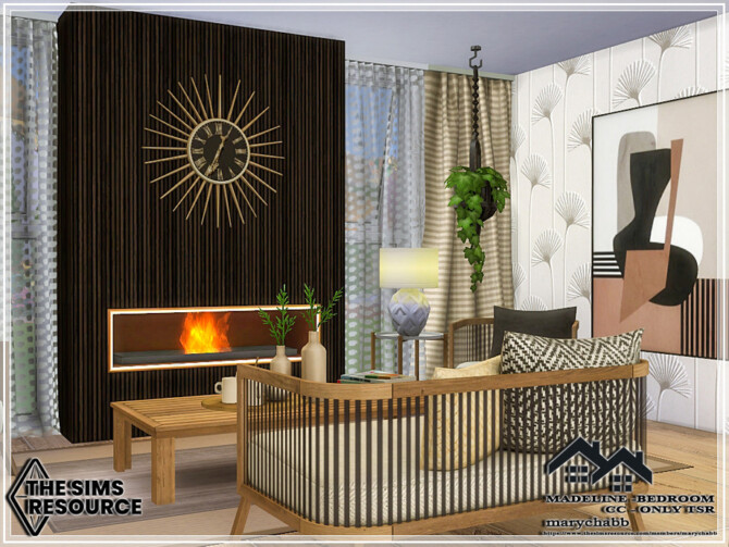 Sims 4 MADELINE Bedroom by marychabb at TSR