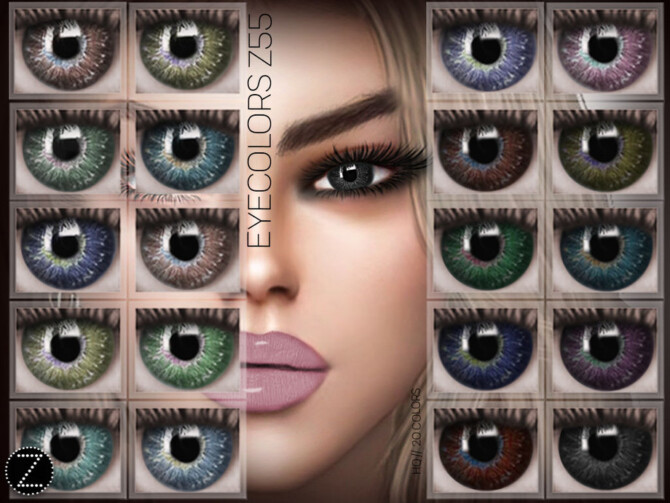Sims 4 EYECOLORS Z55 by ZENX at TSR