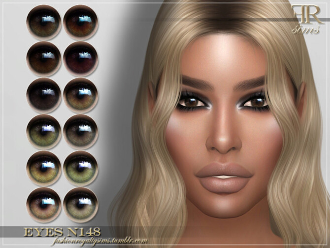 Sims 4 FRS Eyes N148 by FashionRoyaltySims at TSR