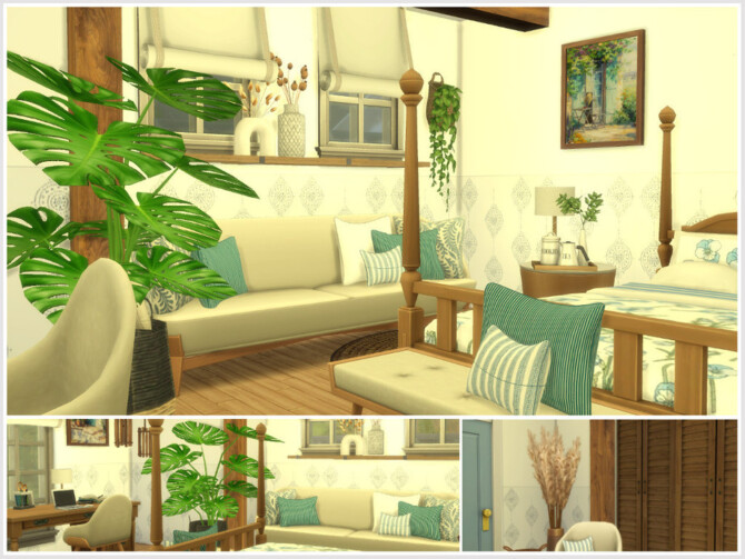 Sims 4 Hugos Blue Bedroom by philo at TSR