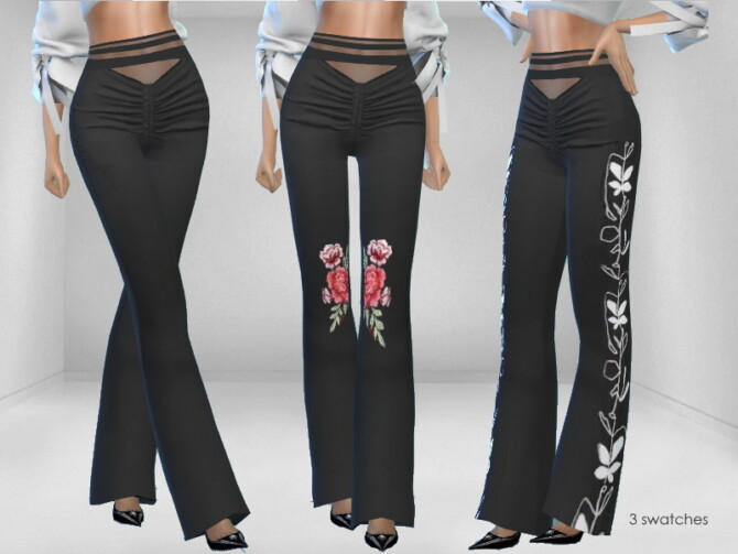 Sims 4 Flare Pants by Puresim at TSR
