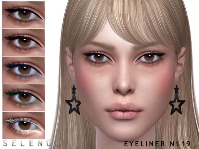Sims 4 Eyeliner N119 by Seleng at TSR
