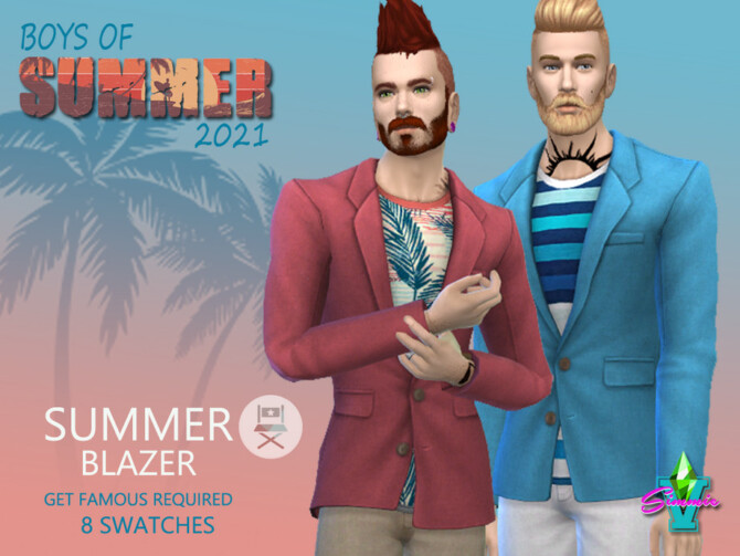 Sims 4 SimmieV BoS Summer Blazer at TSR