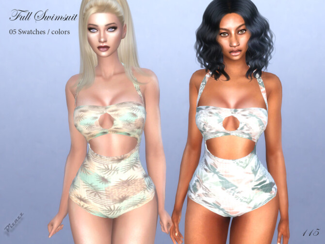 Sims 4 Full Swimsuit by pizazz at TSR