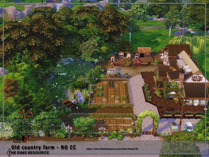 Sims 4 Old country farm by Danuta720 at TSR