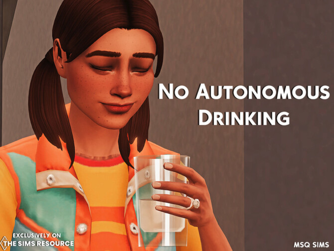 Sims 4 No Autonomous Drinking by at TSR