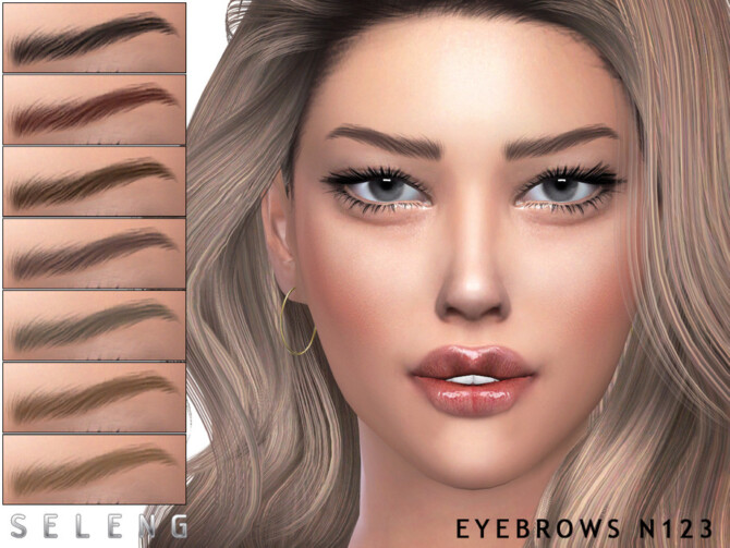 Sims 4 Eyebrows N123 by Seleng at TSR