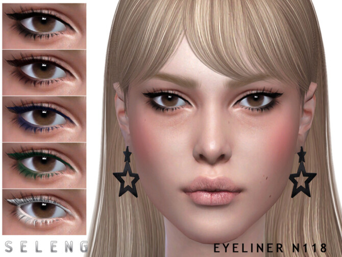 Sims 4 Eyeliner N118 by Seleng at TSR