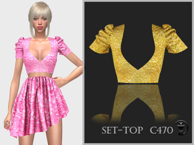 Sims 4 Set Top C470 by turksimmer at TSR