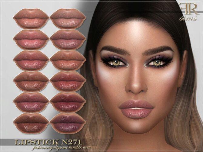 Sims 4 FRS Lipstick N271 by FashionRoyaltySims at TSR