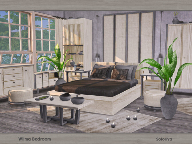 Sims 4 Wilma Bedroom by soloriya at TSR