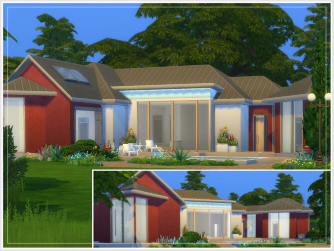 Sims 4 Kays Single Storey house by philo at TSR