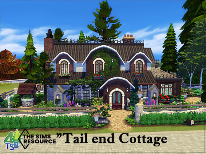 Sims 4 Tail end Cottage by bozena at TSR