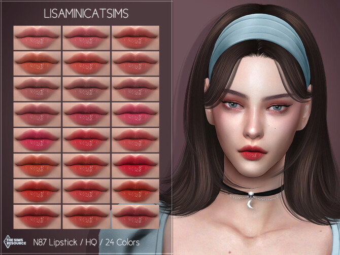 Sims 4 LMCS N87 Lipstick (HQ) by Lisaminicatsims at TSR