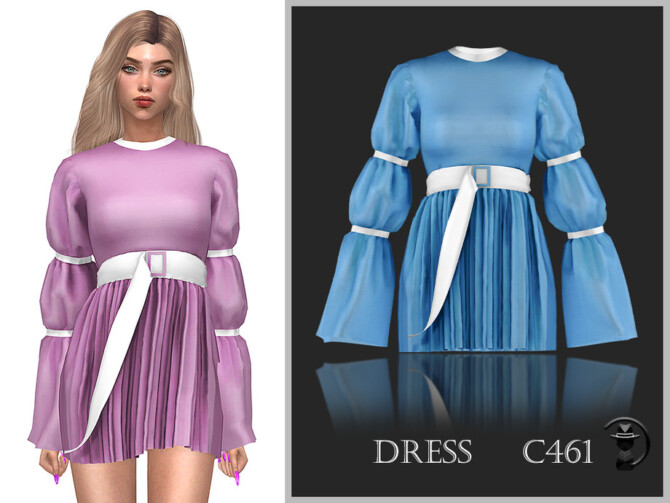 Sims 4 Dress C461 by turksimmer at TSR