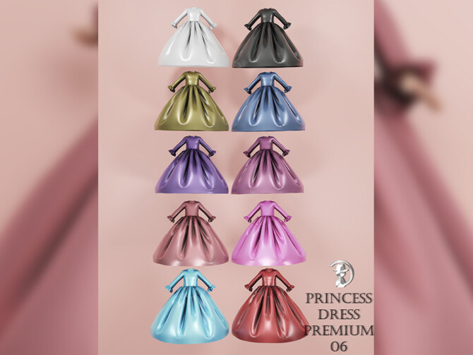 Sims 4 Princess Dress Premium 06 by turksimmer at TSR