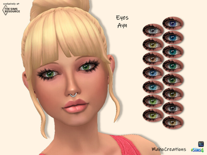 Sims 4 Eyes Ayn by MahoCreations at TSR