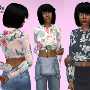 Halter Crop Top by Trillyke at TSR » Sims 4 Updates