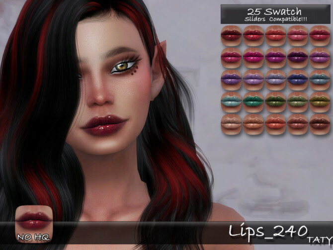 Sims 4 Lips 240 by tatygagg at TSR