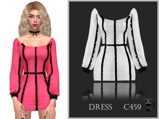 Sims 4 Dress C459 by turksimmer at TSR