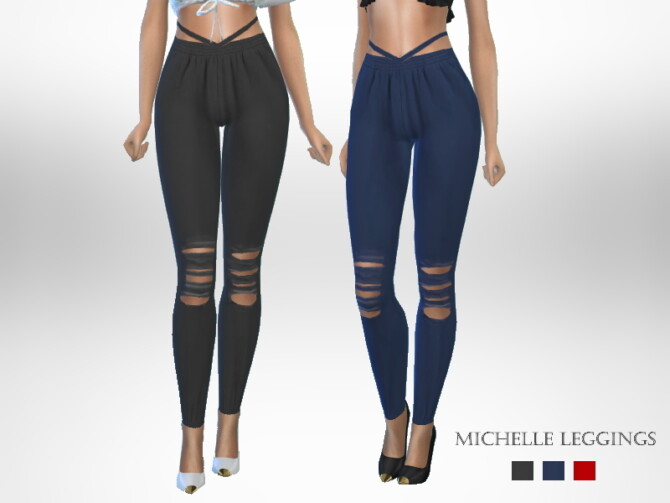 Sims 4 Michelle Leggings by Puresim at TSR