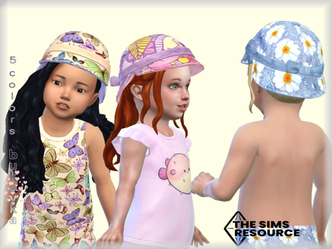 Sims 4 Floral Hat by bukovka at TSR