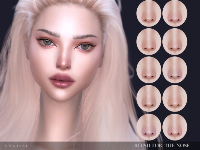 Sims 4 Blush for the nose by ANGISSI at TSR