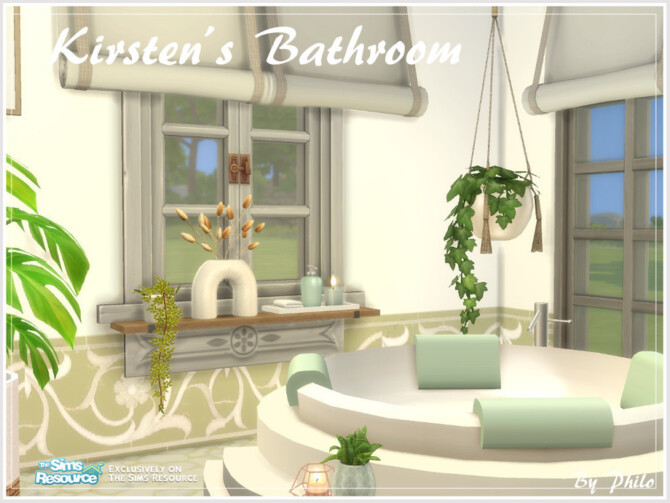 Sims 4 Kirstens Bathroom by philo at TSR