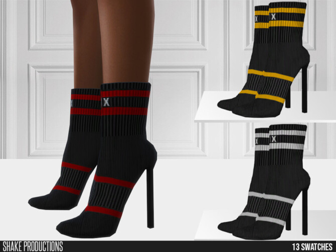 Sims 4 725 Knitting Sock Boots by ShakeProductions at TSR