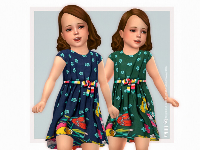 Sims 4 Josie Dress by lillka at TSR