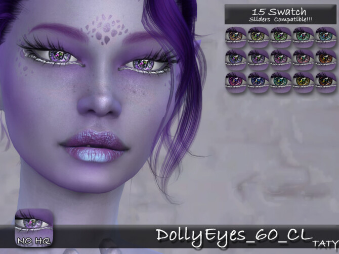 Sims 4 Dolly Eyes 60 CL by tatygagg at TSR