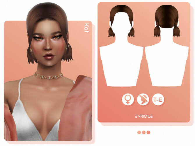 Sims 4 Kat Hairstyle by EnriqueS4 at TSR