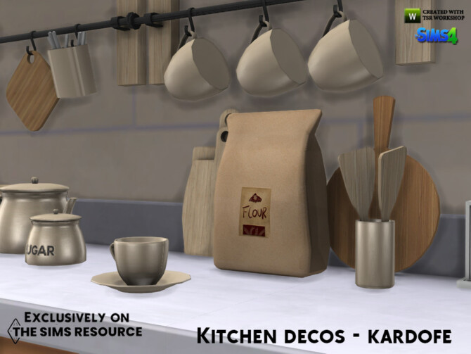 Sims 4 Kitchen decos by kardofe at TSR
