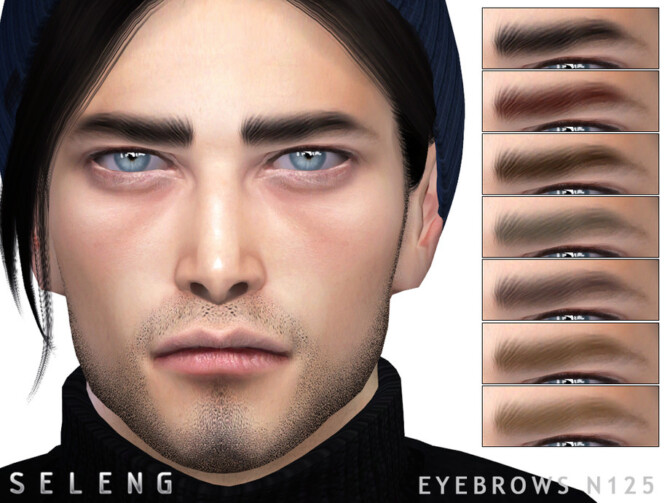 Sims 4 Eyebrows N125 by Seleng at TSR
