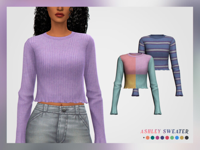 Sims 4 Ashley Sweater by pixelette at TSR