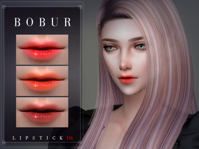 Sims 4 Lipstick 116 by Bobur3 at TSR