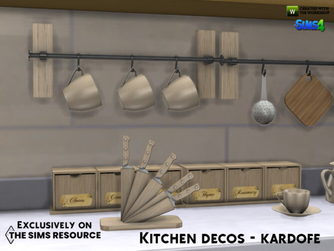 Sims 4 Kitchen decos by kardofe at TSR