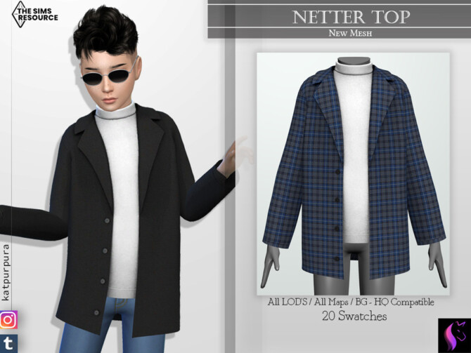 Sims 4 Netter Top by KaTPurpura at TSR