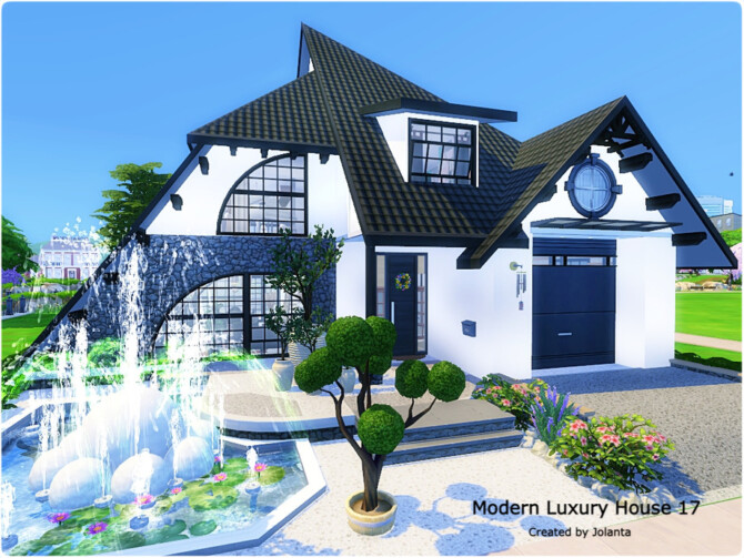 Sims 4 Modern Luxury House 17 by jolanta at TSR
